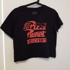 Pizza planet toy story crop top